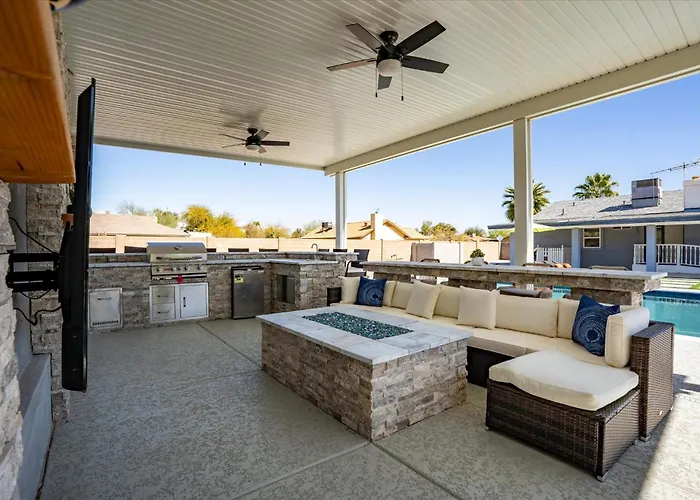 Backyard Oasis Heated Pool Game Gazebo