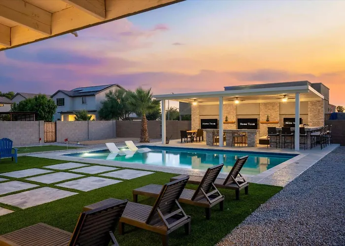 Backyard Oasis Heated Pool Game Gazebo
